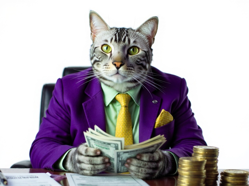 Finley with money