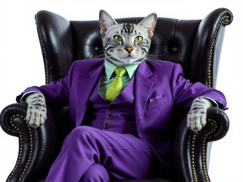 Finley Stuart in purple suit